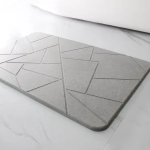 Diatomite Earth Bath Mats Modern Fast Drying Absorbent Bathroom Mats Non Slip Waterproof Stone Shower Mats