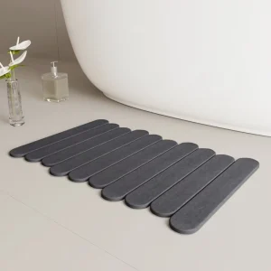Diatomite Stone Non Slip Bath Mat Foldable Stone Bath Mat for Bathroom Washable