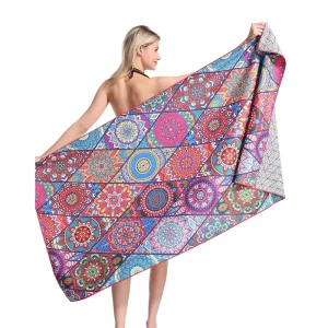 Different Sizes Beach Towels with logo Custom Print Sand Free