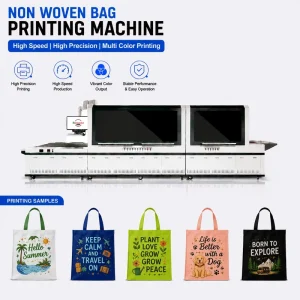 Digital Eco Bag Printing Machine Industrial Inkjet Equipment for Non Woven Shopping Bag Branding Manufacturing Solution