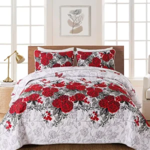 Digital Print Duvet Cover and Pillowcase 3 Piece Set 90g Brushed Fabric Bedding Set
