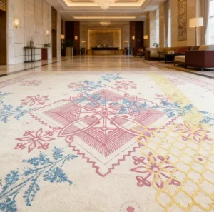 Digital Printed Broadloom Carpet Wall to Wall Unlimited Color Custom Logo OEM ODM for Retail Chain Quick Lead Time