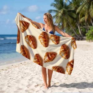 Digital Printing Quick Drying Swimming Beach Towel Cloth Double sided Velvet Beach Cloth
