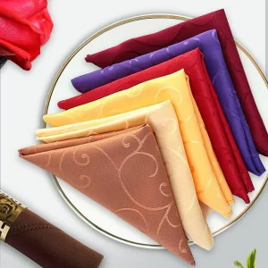Dinner Cloth Table Napkins Washable Polyester Elegant Cloth Accessories Tables with Sequin for Wedding Party Events Banquets Use