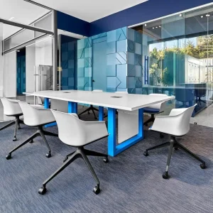 Direct Factory Custom Size Woven PVC Floor Tiles Anti Slip Adhesive Waterproof Eco Friendly Wear Resistant for Office Commercial