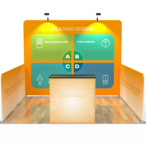 Direct Factory Supply 10*10ft Trade Show Booth with Left and Right Side Walls