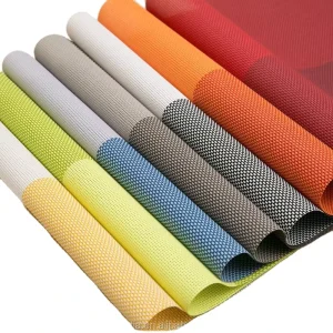 Direct High Quality Luxury Home Decorative Anti slip Gold Plastic Woven Placemat for Dining Table Mats PVC Placemats