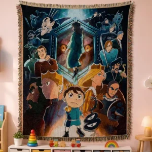 Direct Manufacturers Custom Jacquard Woven Solid Picnic Throw Blanket with Tassel Tapestry Four Seasons Portable
