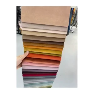 Direct Manufacturer’s Linen Style Home Textile Fabrics Plain Dyed Pattern Breathable Blackout Features Knitted for Sofa Curtains