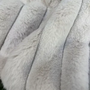 Directly Sale 100% Polyester Long Pile Plush Faux Rabbit Fur Sofa Fabrics for Girls bedding blankets ZTM04