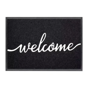 Dirt Trapper Coil Door Mat Non Slip PVC Mat Durable Washable Front Doormat for Indoor and Outdoor