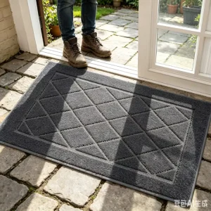 Dirt Trapper Door Mats Non Slip Low Profile Absorbent Indoor Floor Mat Washable Entrance Mat for Front Back Door