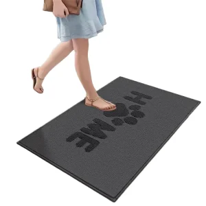 Dirt Trapper Tufted Animal Print Machine Washable Outdoor Entry Doormats Anti Skid PET Friendly for Home