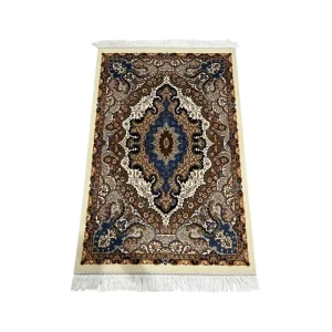 Discount for Bulk Orders Luxury Brown European Persian Modal Rug 80*120cm Silk Fringe Decor Carpet Ready Stock From Factory