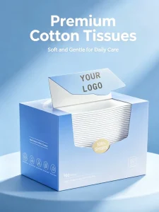 Disposable 1 Ply 20cmX20cm Draw out Facial Cotton Towel for Household Cleaning and Makeup Removal