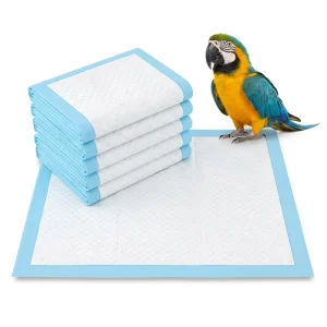 Disposable Bird Urine Pads Pee Under Pads Diaper for Parrots Made of Nonwovens SAP Wood Pulp PE Pet Training Supplies