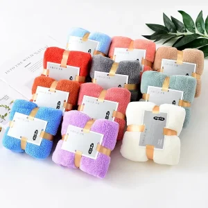 Disposable Coral Fleece Thickened Absorbent Quick Dry Eco-Friendly Towels for Home Hotel Spa Use for Souvenirs