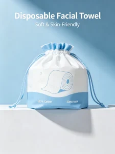 Disposable Draw out Facial Cotton Towel 1 Ply 20cmX20cm Eco Friendly