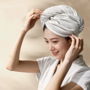 Disposable Eco Friendly Adjustable Cute Soft Fruit Pattern Hair Drying Shower Cap Super Absorbent Quick Drying Shampoo Towel