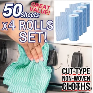 Disposable Eco Friendly Spunlace Nonwoven Fabric Kitchen Dishwash Cleaning Cloth Reusable Absorbent Dry Wet Use Towels Shop Rags