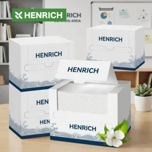 Disposable Face Towel 100% Cotton Facial Tissue Pearl Pattern Extra Thick Oriental Wave Boxed Cleansing Wipes for Skin