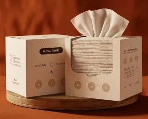 Disposable Face Towel Custom Logo Pearl Pattern Spunlace Viscose Dry Wet Dual Use Wipes Disposable Towel