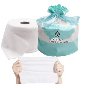 Disposable Facial Cotton Tissue Roll Pack Manufacturer Soft Private Label Thick and Strong Face Towel Makeup Dry Wipes
