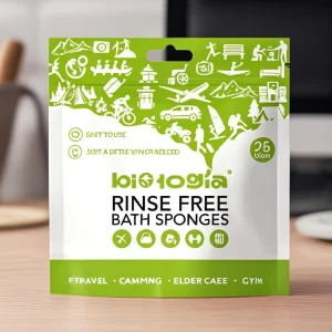 Disposable Free Sample Bathing Products Waterless Body Wash Wipes Rinse Free Bath Clean Sponges Used in Hospital for Bedridden