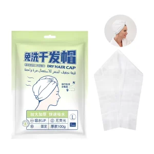 Disposable Hair Turban Towel Cap High Absorbency Fast Drying Super Soft Cotton Plant Fiber Hair Wrap Bath Dry Hair Towel Hotel