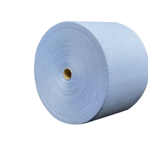 Disposable Hydroentangled Spunlace Nonwoven Roll Super Absorbent Oil Resistant Durable Wavy 35-70gsm Mechanical Cloth