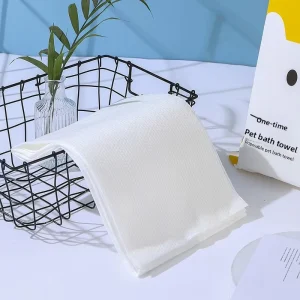 Disposable Non woven Pet Bath Towel Thick Soft Quick Dry Dog Cat Grooming Towel for Pet Shop Travel Use
