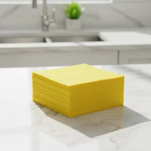 Disposable Nonwoven Bamboo Fiber Dish Cloth Multi Purpose Soft Texture Sustainable Anti Bacteria Lightweight Cleaning