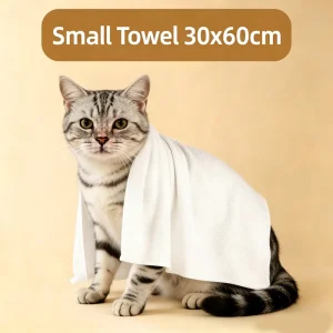 Disposable Pet Bath Towels 30x60cm Small Mini Spunlace Absorbent Single Use Towels For Kittens Tiny Puppies Small Pets Grooming