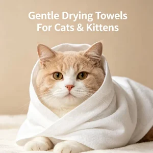 Disposable Pet Bath Towels Thick Nonwoven Absorbent Lint Free Tear Resistant Single Use Towels Factory Bulk Supply
