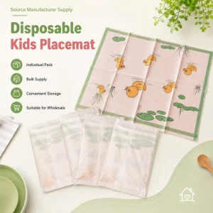 Disposable Placemat for Baby 40cm Width Custom Length Pattern Print OEM Factory Personalized Packaging Safe Made China Zhejiang