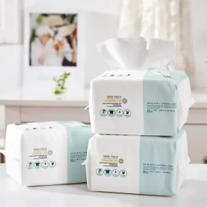 Disposable Quick Dry Cotton Facial Towel White Soft Nonwoven Cleaning Face Tissue for Home