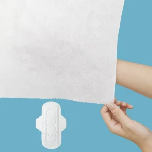 Disposable Spunlace Nonwovens of Natural Cotton Raw Materials for Surface Layer of Sanitary Napkins and Menstrual Pads