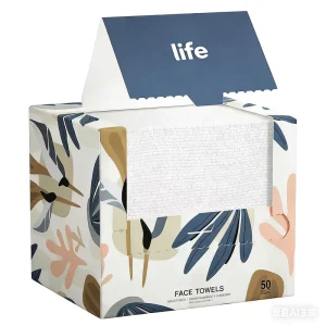 Disposable Towel Factory OEM Spunlace Nonwoven Dry Wet Use Face Towelettes Makeup Remover Wipes Disposable Towel