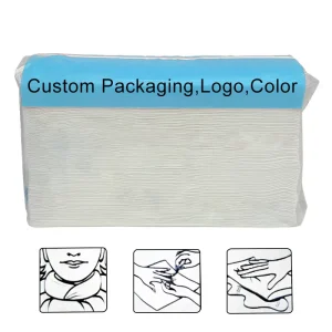 Disposable Wood Pulp Paper Hairdressing Beauty 24*12in White Single and 2 Ply MultiFold Paper Towels 250sheet for Barber Salon