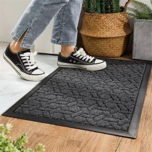 Door Mat Front Indoor 24″x48″ Anti Slip Outside Entryway Patio Rugs Heave Duty Rubber Door Mat