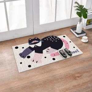 Door Mat Indoor Entrance Non Slip Quick Dry Absorbent Thin Bathroom Rugs Fit Under Door Bathroom Floor