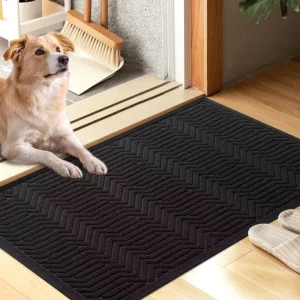Door Mat Non Slip Rubber Backing Entrance Welcome Durable Absorbent High Traffic Rubber Carpet for Hotel Office Supermarket
