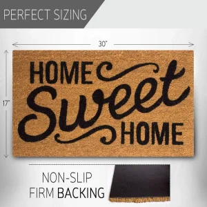 Door Mat with Heavy Duty Backing Home Sweet Home Custom Doormat