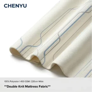 Double 100% Polyester Knitted Jacquard Yarn Dyed Heavyweight Fabric