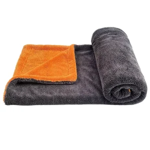 Double Color Knitted Microfiber Towel Extra Large Drying Towel for Auto Detailing & Car Care Superior Absorbency