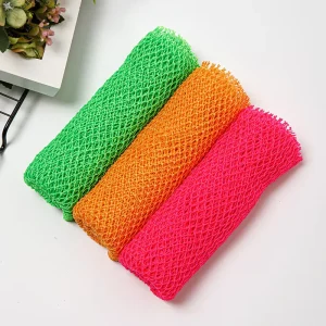 Double Knotted Shower for Skin Scrubber Washcloth Towel African Net Sponge Exfoliating Long for Bath