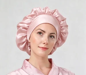 Double Layer 100% Mulberry Silk Sleep Cap for Women Hair Protection Bonnet Anti frizz Silk Night Cap for Hair Care