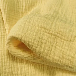 Double Layer Crepe Fabric Double Layer Dyed Fabric 100% Pure Cotton Dress Fabric for Clothing Furniture