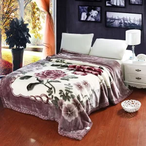 Double Layer Raschel Blanket Ultra Soft Thick Warm Winter Wedding Gift Cloud Mink Velvet for Bed Factory