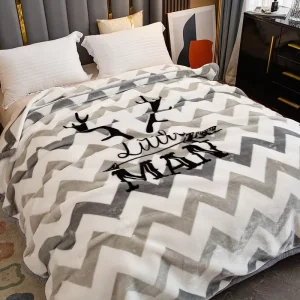 Double Layered Thick Raschel Milk Flannel Winter Blanket Solid Woven Luxury Portable Airplane Use 100% Polyester